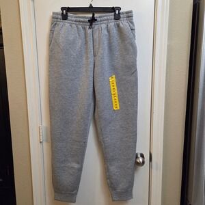 Member's Mark Mens Active Jogger Heather Gray Double Knit Stretch Pants Size M